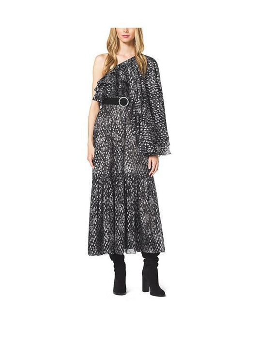 Bohemian Floral Metallic Fil Coupè Dress