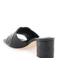 Alexander mcqueen embossed logo leather mules