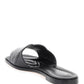 Alexander mcqueen leather slides with embossed seal logo