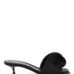 Alexander mcqueen mules with silk detail