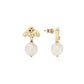 Alexander mcqueen pearl and seal earrings