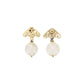 Alexander mcqueen pearl and seal earrings