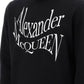 Alexander mcqueen warped logo sweatshirt