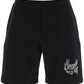 Alexander mcqueen warped logo sweat shorts