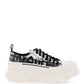 Alexander mcqueen fold print tread slick sneakers with