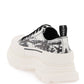 Alexander mcqueen fold print tread slick sneakers with