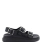 Alexander mcqueen leather sandals with maxi buckles