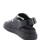 Alexander mcqueen leather sandals with maxi buckles