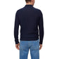 Men's Dry-Flex Fabric Branded Zip-Neck Sweater