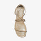 Polly Crocodile Embossed Leather Sandal