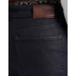 Coated Mid-Rise Straight Ankle Jeans in Lauren Navy Wash