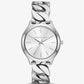 Slim Runway Silver-Tone Curb-Link Watch