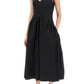 Alexander mcqueen midi poplin dress in