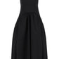 Alexander mcqueen midi poplin dress in