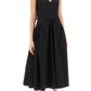 Alexander mcqueen midi poplin dress in