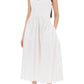 Alexander mcqueen midi poplin dress in