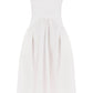 Alexander mcqueen midi poplin dress in