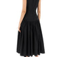 Alexander mcqueen midi poplin dress in