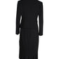 Max Mara Long Sleeve Dress in Black Triacetate