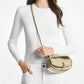 Mila Small Metallic Leather Shoulder Bag