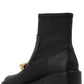 Coach Chain Detailed Ankle Boots