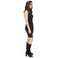 Petite Rhinestone Mock-Neck Dress