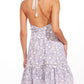 Trixie Dress In Cassis Bloom