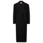 Oversize-fit tuxedo coat in a wool blend