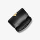 Tribeca Small Quilted Lizard Embossed Leather Shoulder Bag