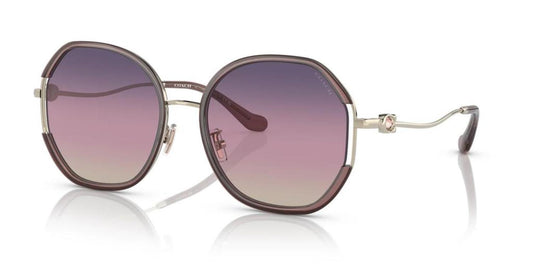 Coach Women's 59mm Light Gold/Pink Sunglasses