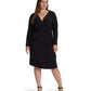 Plus Size Stretch Jersey Long Sleeve Dress