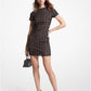 Embellished Laser Cut Scuba Dress