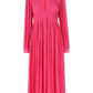 Michael Michael Kors Ribbed Long-Sleeved Midi Dress