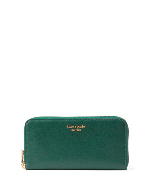 Morgan Saffiano Leather Zip Around Continental Wallet