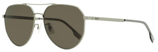 Hugo Boss Men's Pilot Sunglasses B1473FSK 6LBIR Ruthenium 61mm