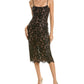 Michael Kors Collection Hand Embroidered Spaghetti Strap Slip Dress