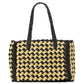 High Tide Striped Raffia Medium Tote