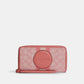 Coach Outlet Dempsey Large Phone Wallet In Signature Jacquard With Stripe And Coach Patch