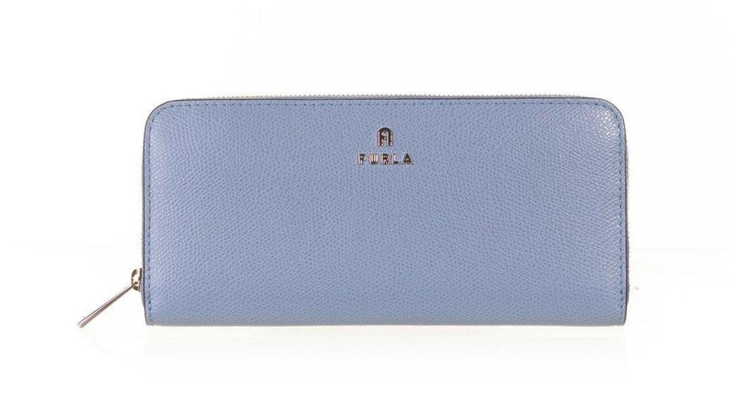Furla Logo Plaque Zipped Continental Wallet