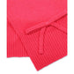 Women's Bow Ribbed-Trim Knit Scarf