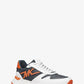 Dax Logo and Leather Trainer
