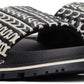Black 'The Monogram' Slides