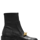 Coach Chain Detailed Ankle Boots