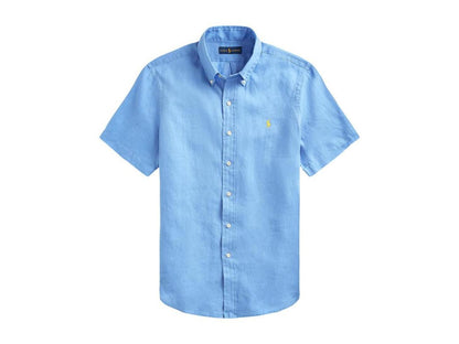 Short Sleeve Classic Fit Linen Shirt