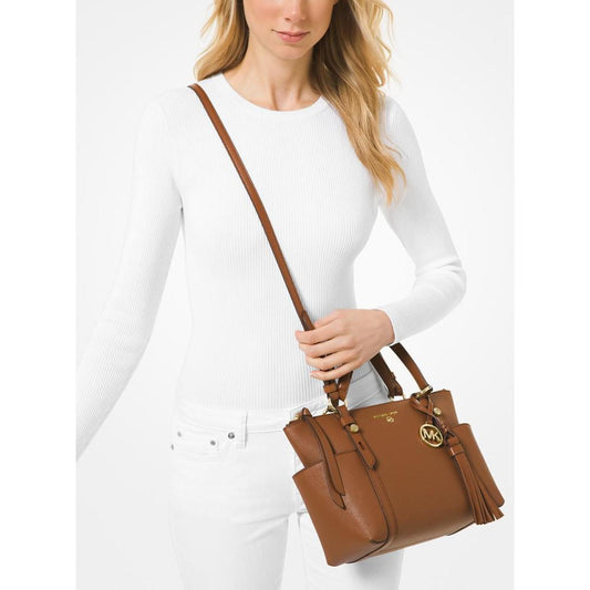 Sullivan Small Convertible Top Zip Leather Tote