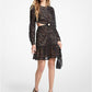 Zebra Eyelet Cotton Cutout Dress
