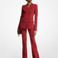 Stretch Wool Crepe Blazer