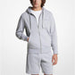 Embroidered Logo Cotton Terry Zip-Up Hoodie