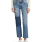 High-Rise Straight Cropped Jeans