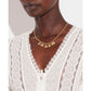 Imitation Pearl Signature Charm Necklace